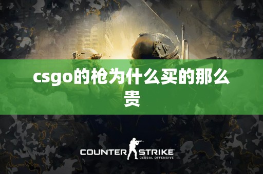 csgo的枪为什么买的那么贵