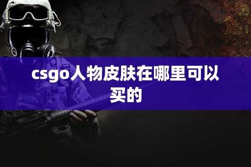 csgo人物皮肤在哪里可以买的