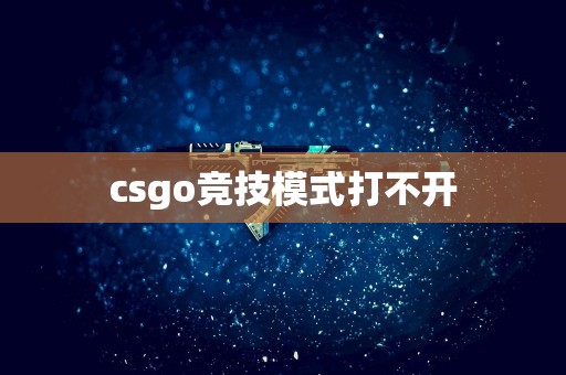 csgo竞技模式打不开