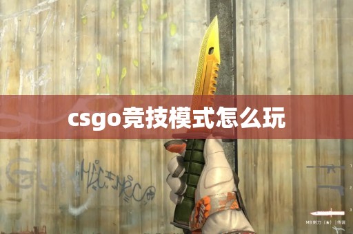 csgo竞技模式怎么玩