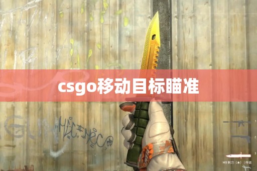 csgo移动目标瞄准