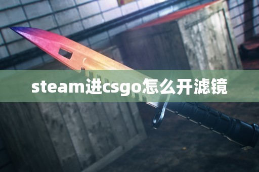 steam进csgo怎么开滤镜