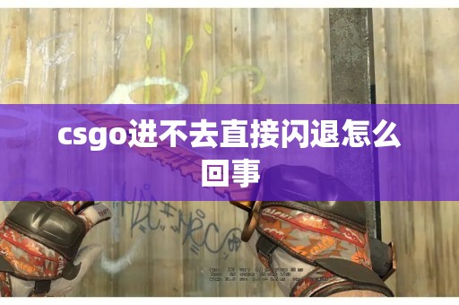 csgo进不去直接闪退怎么回事