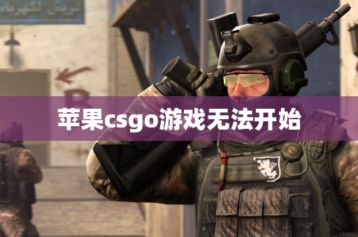 苹果csgo游戏无法开始