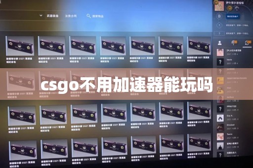 csgo不用加速器能玩吗