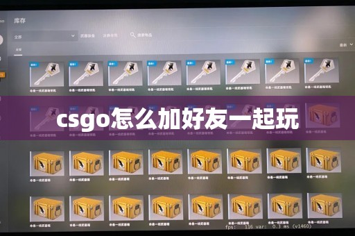 csgo怎么加好友一起玩