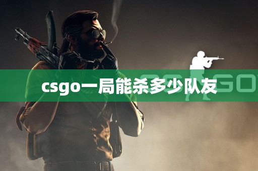 csgo一局能杀多少队友