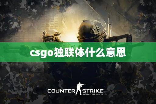 csgo独联体什么意思