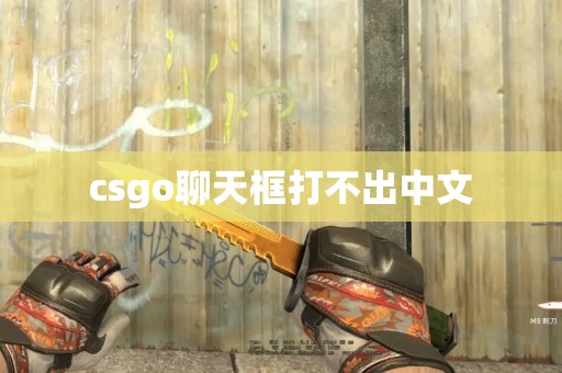 csgo聊天框打不出中文