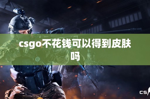 csgo不花钱可以得到皮肤吗