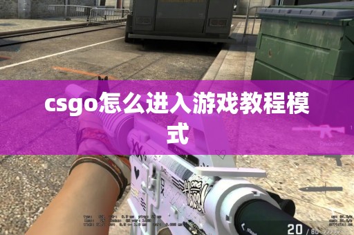 csgo怎么进入游戏教程模式