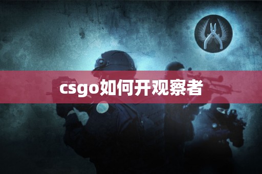 csgo如何开观察者