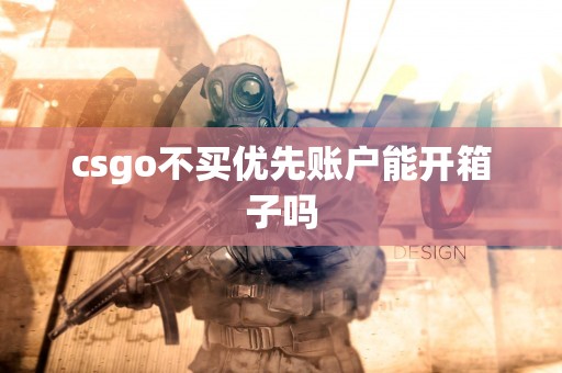 csgo不买优先账户能开箱子吗