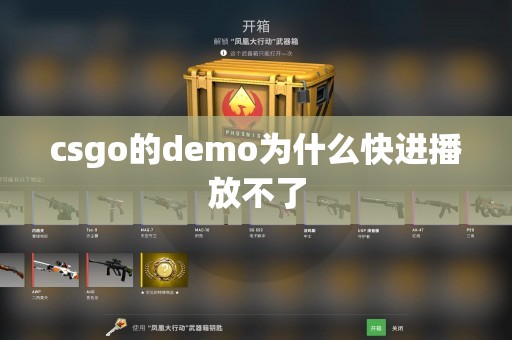 csgo的demo为什么快进播放不了