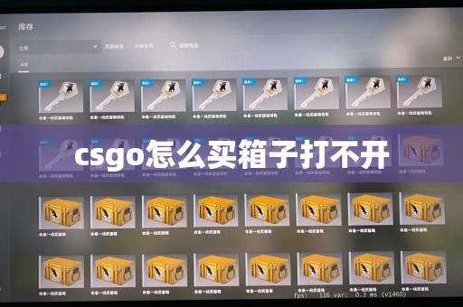 csgo怎么买箱子打不开