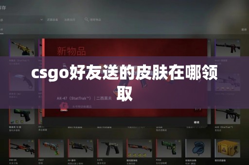 csgo好友送的皮肤在哪领取