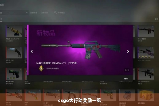 csgo大行动奖励一览