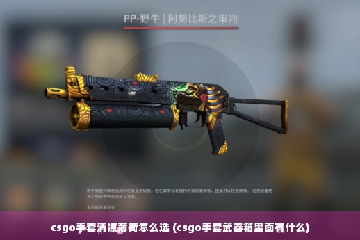 csgo手套清凉薄荷怎么选 (csgo手套武器箱里面有什么)