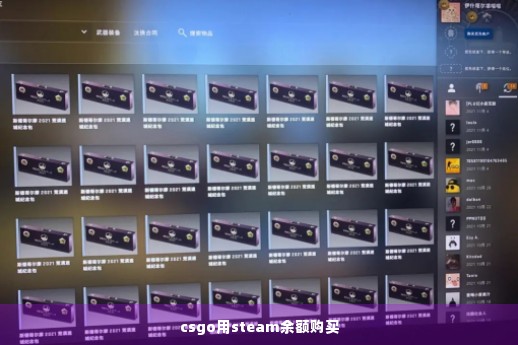 csgo用steam余额购买