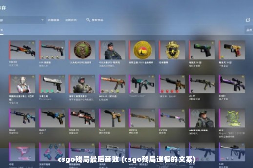 csgo残局最后音效 (csgo残局遗憾的文案)