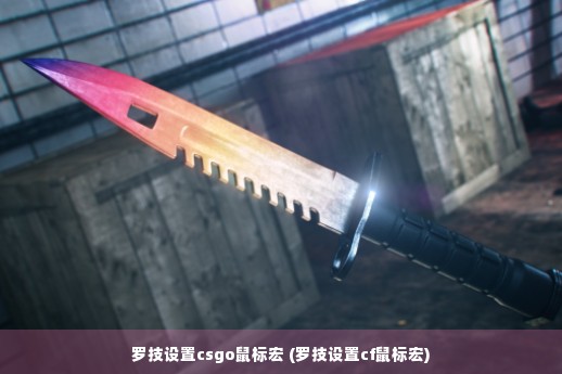 罗技设置csgo鼠标宏 (罗技设置cf鼠标宏)