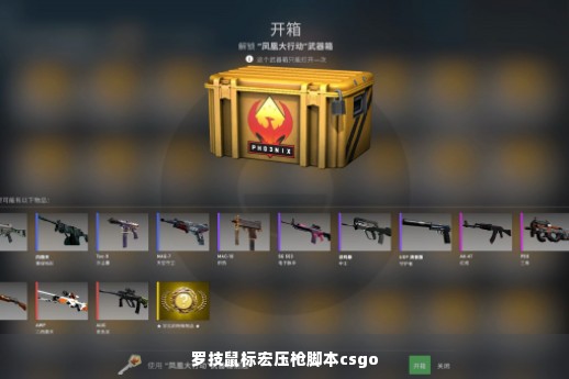 罗技鼠标宏压枪脚本csgo