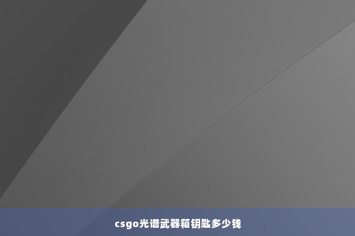 csgo光谱武器箱钥匙多少钱