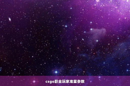 csgo职业玩家准星参数