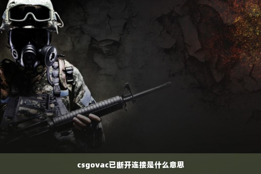 csgovac已断开连接是什么意思