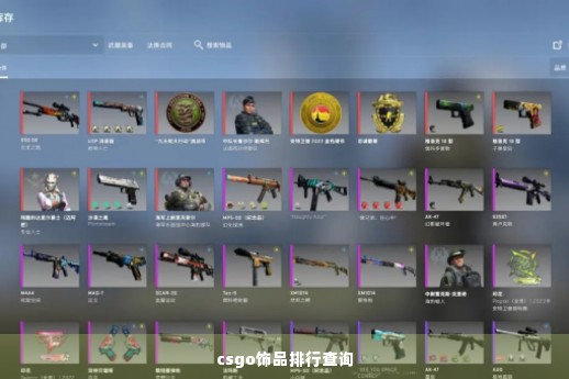 csgo饰品排行查询