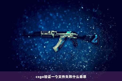 csgo验证一个文件失败什么意思