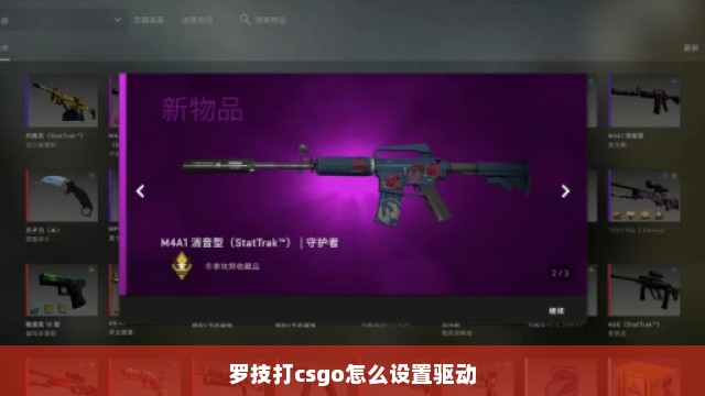 罗技打csgo怎么设置驱动