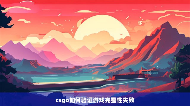 csgo如何验证游戏完整性失败