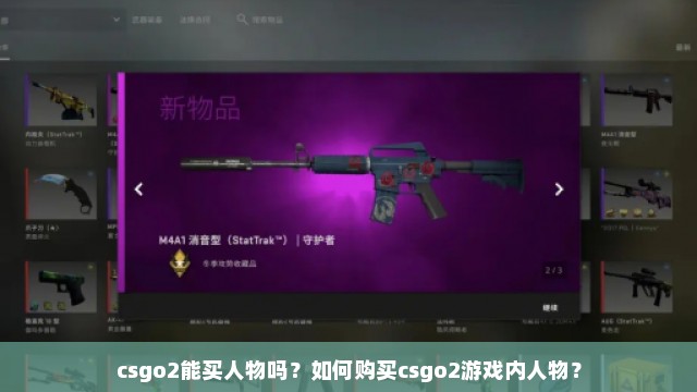 csgo2能买人物吗？如何购买csgo2游戏内人物？