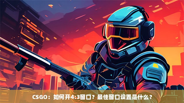 CSGO：如何开4:3窗口？最佳窗口设置是什么？