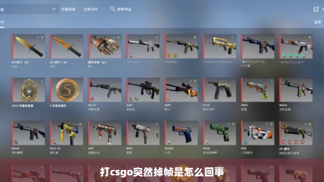 打csgo突然掉帧是怎么回事