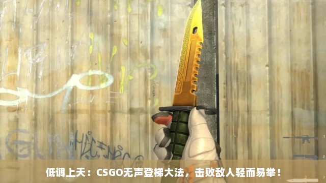 低调上天：CSGO无声登梯大法，击败敌人轻而易举！