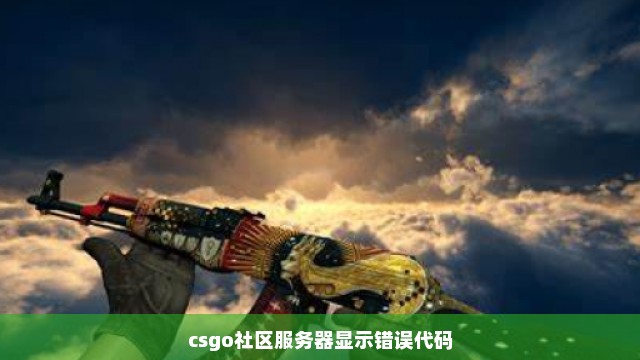 csgo社区服务器显示错误代码