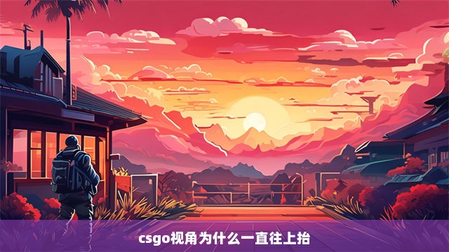 csgo视角为什么一直往上抬