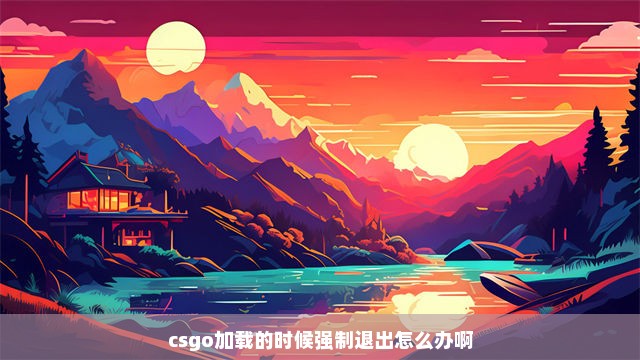 csgo加载的时候强制退出怎么办啊