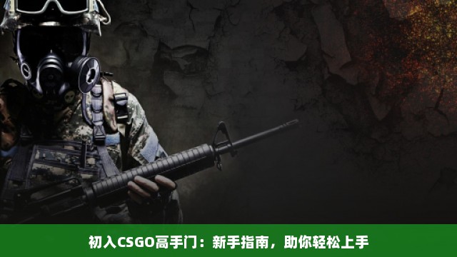 初入CSGO高手门：新手指南，助你轻松上手