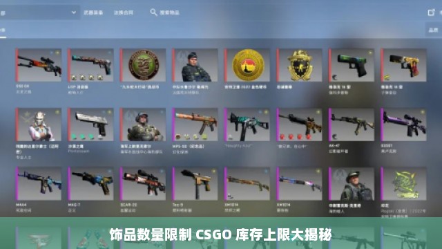 饰品数量限制 CSGO 库存上限大揭秘