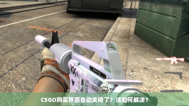 CSGO购买界面自动关闭了？该如何解决？