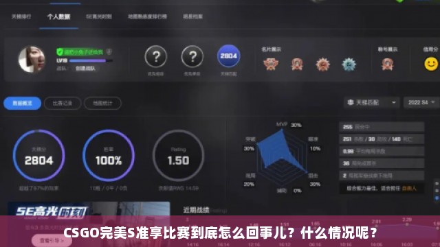 CSGO完美S准享比赛到底怎么回事儿？什么情况呢？