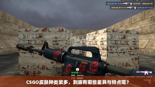 CSGO皮肤种类繁多，到底有哪些差异与特点呢？