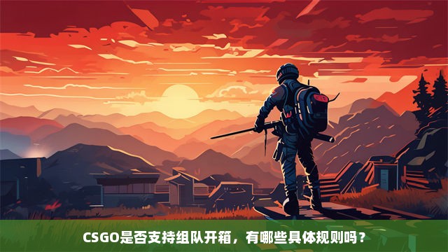 CSGO是否支持组队开箱，有哪些具体规则吗？