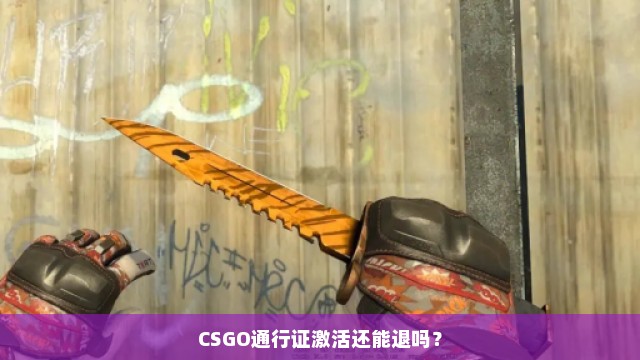 CSGO通行证激活还能退吗？