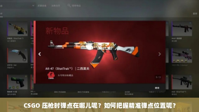 CSGO 压枪时弹点在哪儿呢？如何把握精准弹点位置呢？