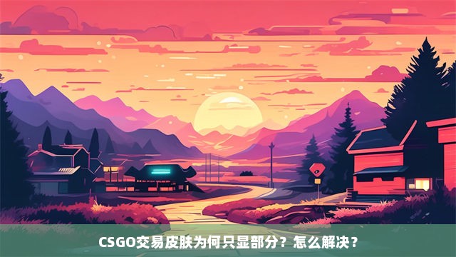 CSGO交易皮肤为何只显部分？怎么解决？