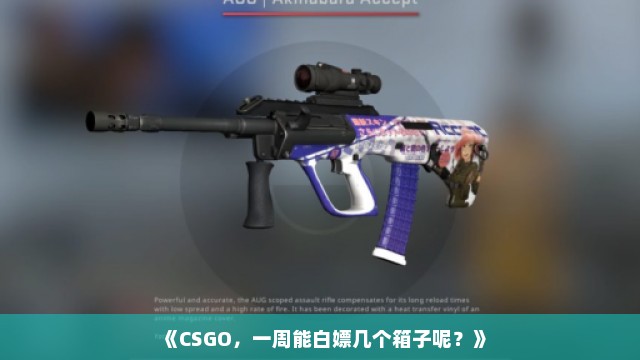 《CSGO，一周能白嫖几个箱子呢？》